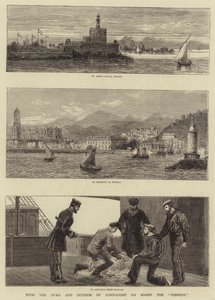 Con el Duque y la Duquesa de Connaught a bordo del Osborne